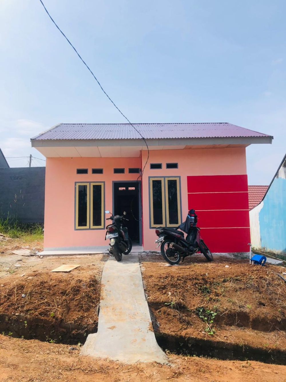 foto tampak rumah tipe 36 perumahan SAKHA FALIH