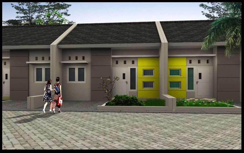 foto tampak rumah tipe 30/66 perumahan Taman intan raya