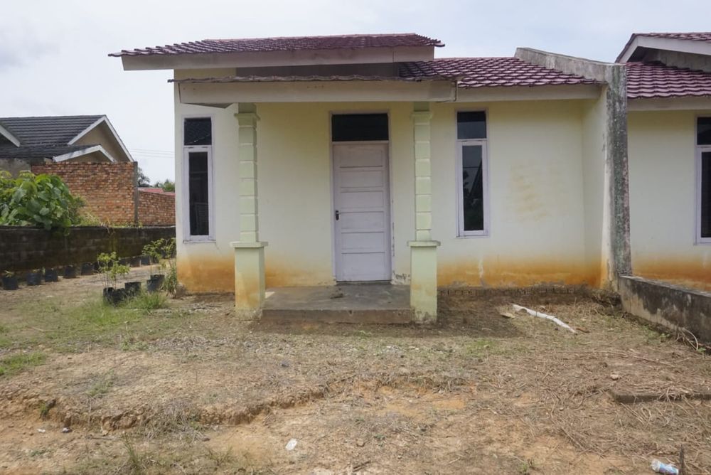 foto tampak rumah tipe 36 perumahan BUMI MAS INDAH