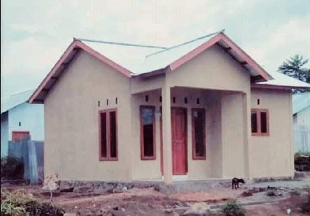 foto tampak rumah tipe 36 perumahan Magnolia Danowudu