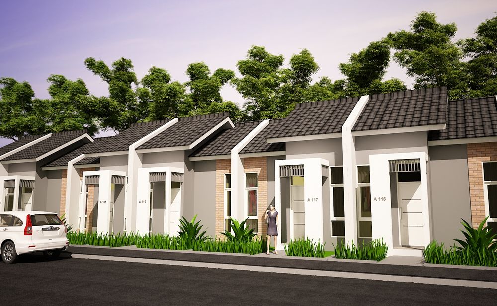 foto tampak rumah tipe 30/60 perumahan PANGAUBAN SILIH ASIH TAHAP 2