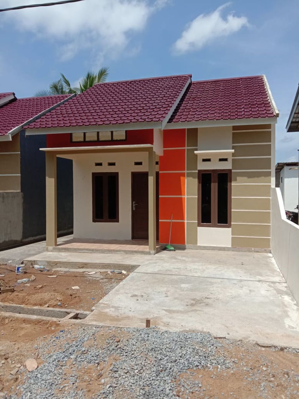 foto tampak rumah tipe 36 perumahan RENGAS PERMAI