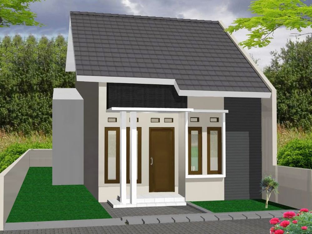foto tampak rumah tipe 36/80 perumahan BINANGUN RESIDENCE