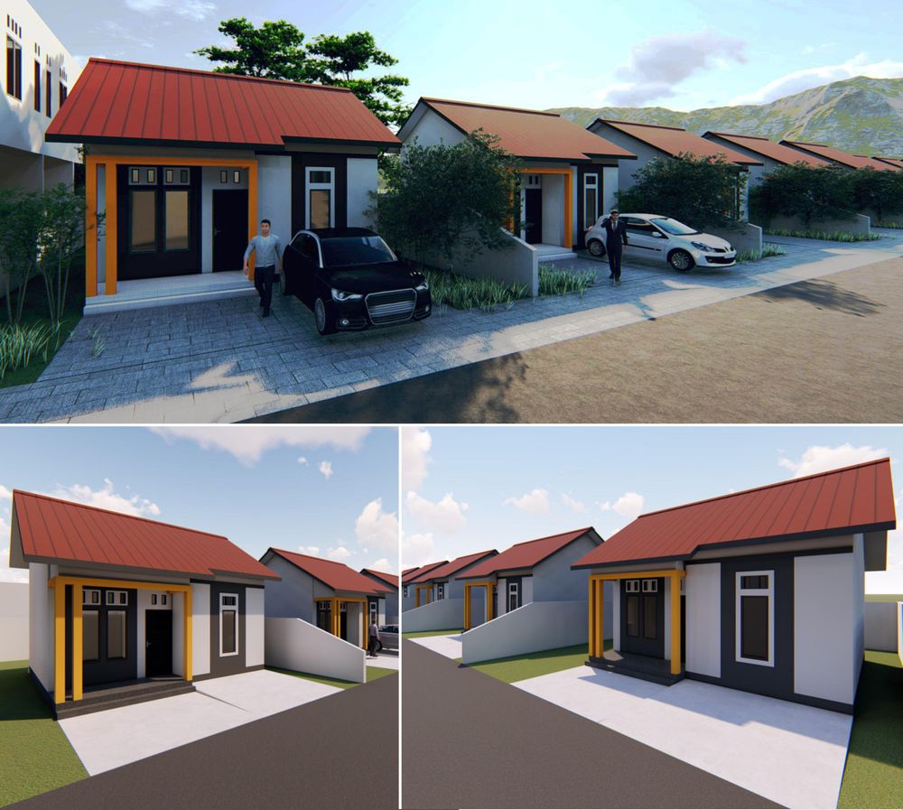 foto tampak rumah tipe 36 perumahan SANDAI ASRI RESIDENCE TAHAP 2