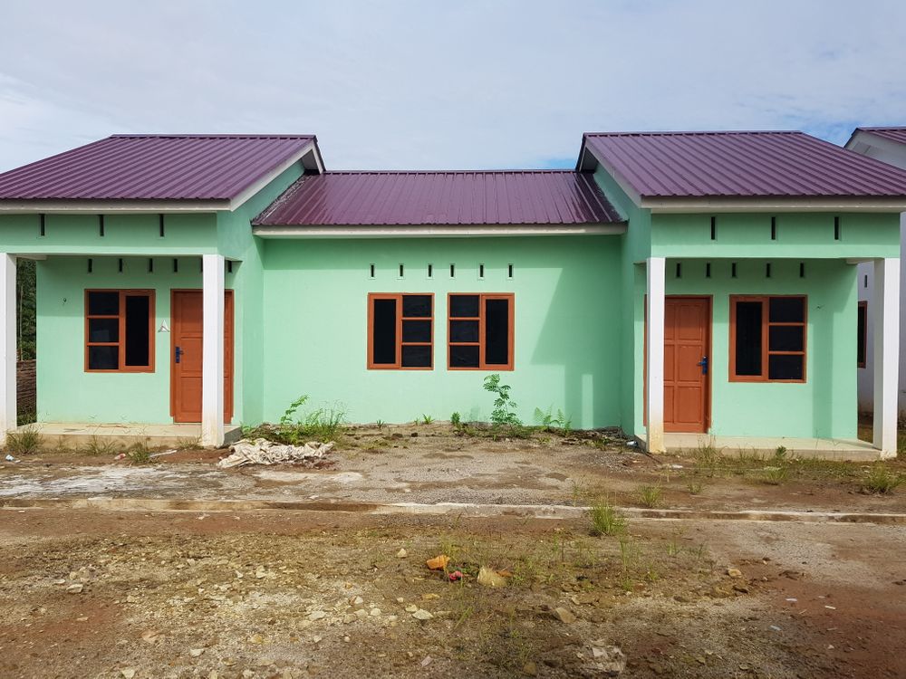 foto tampak rumah tipe 36/91 perumahan Merbau permai indah
