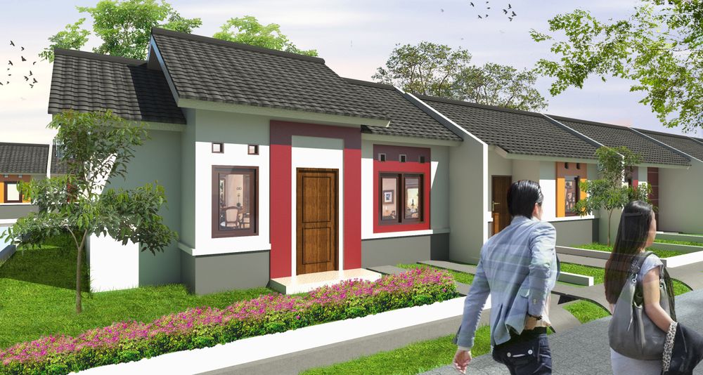 foto tampak rumah tipe Flamboyan perumahan PERMATA MUTIARA MAJA - CLUSTER SAPHIRE & SAPHIRE 2