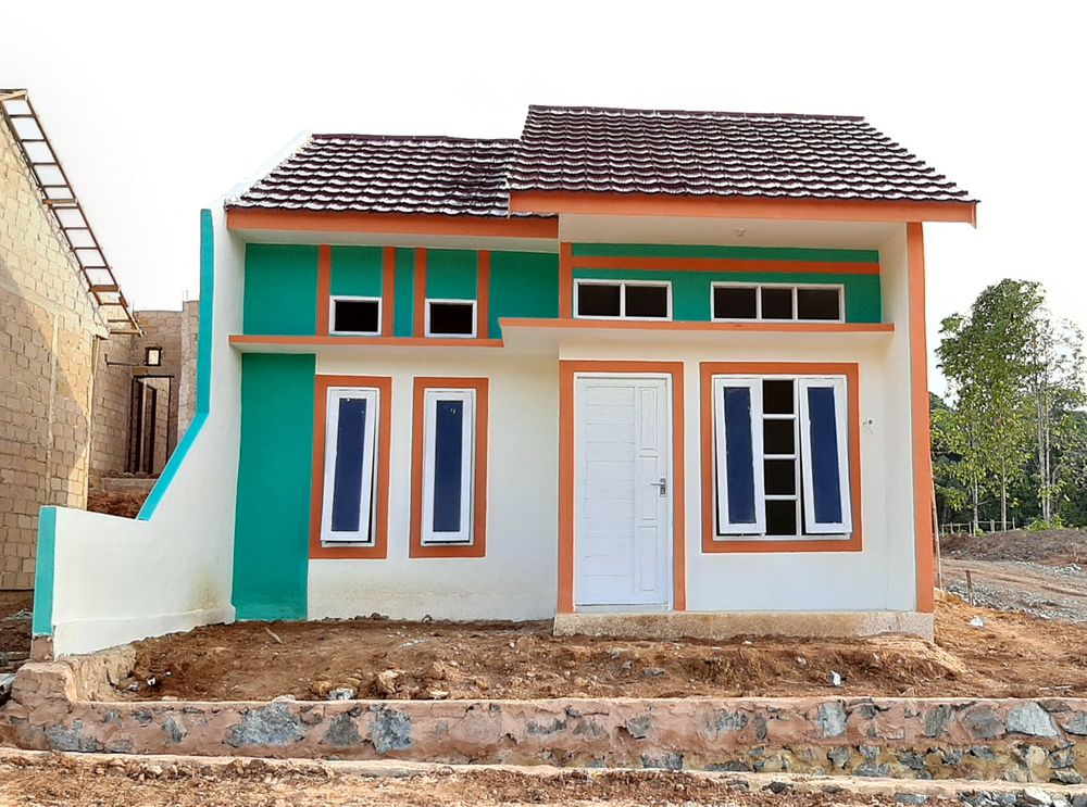 foto tampak rumah tipe 36 perumahan BAMEGA TOWN HOUSE