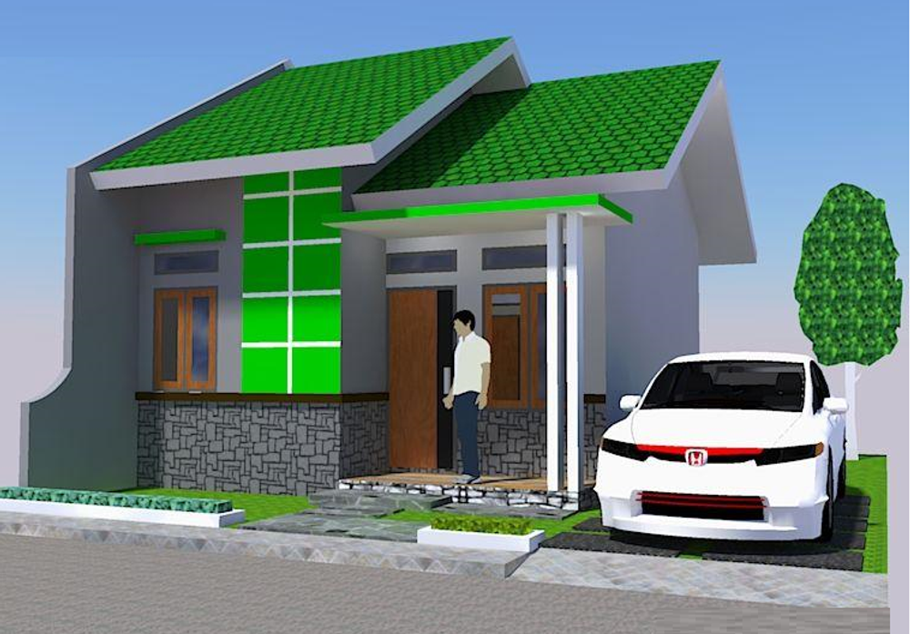 foto tampak rumah tipe subsidi 36 perumahan KOYA BARAT INDAH