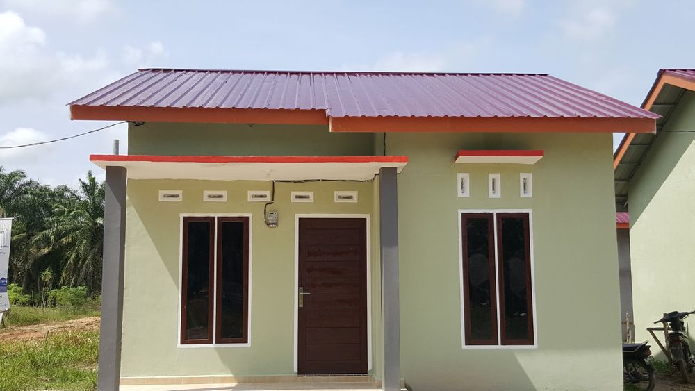 foto tampak rumah tipe TPE 36 perumahan MAMPU JAYA LESTARI
