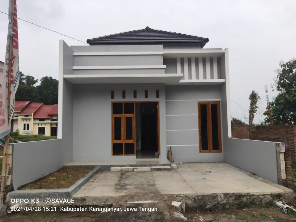 foto tampak rumah tipe 36/72 perumahan ATMA SUN GARDEN