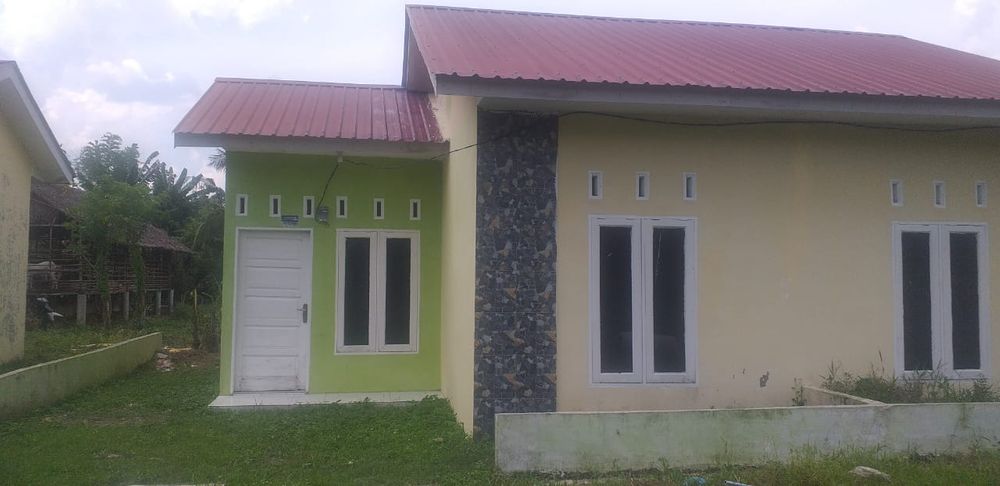 foto tampak rumah tipe 36 bersubsidi perumahan Perdana Alam Sunggal