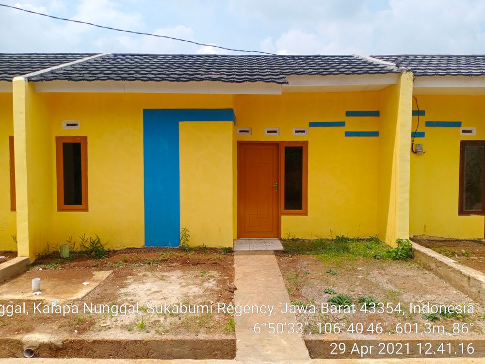 foto tampak rumah tipe 30/60 perumahan PERUMAHAN KALAPANUNGGAL ASRI
