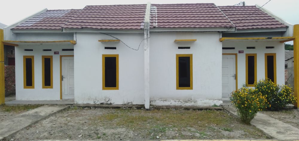 foto tampak rumah tipe 36 perumahan VILLA KHAMANDE 1
