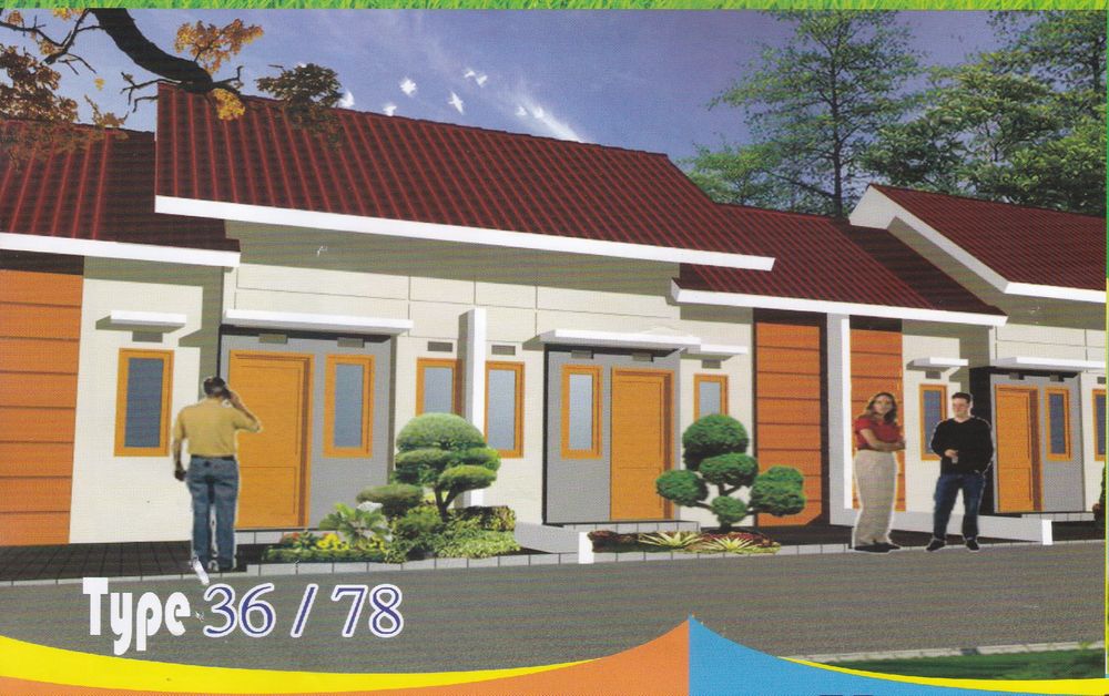 foto tampak rumah tipe 36 perumahan MITRA GRIYA INDAH TAHAP 2