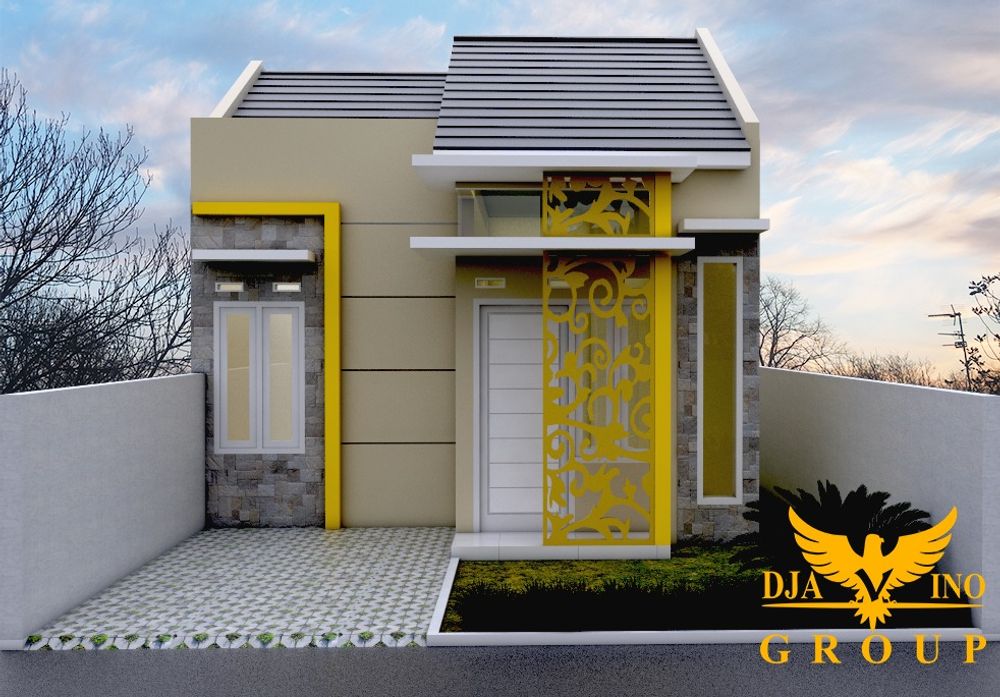 foto tampak rumah tipe 45 perumahan DJAVINO RESIDENCE II