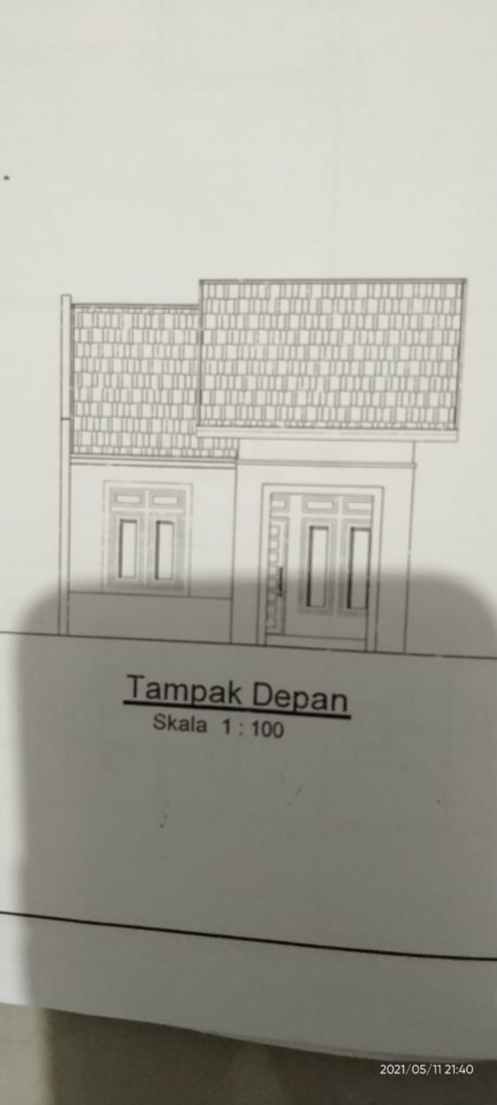 foto tampak rumah tipe 36 perumahan Perumahan rizqy Mulya rengency 2