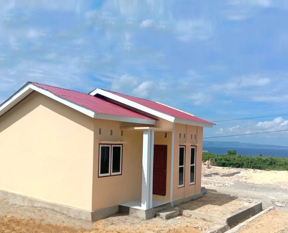 foto tampak rumah tipe 36 perumahan ERLANGGA MEGA RESIDENCE - PANTAI NIRWANA