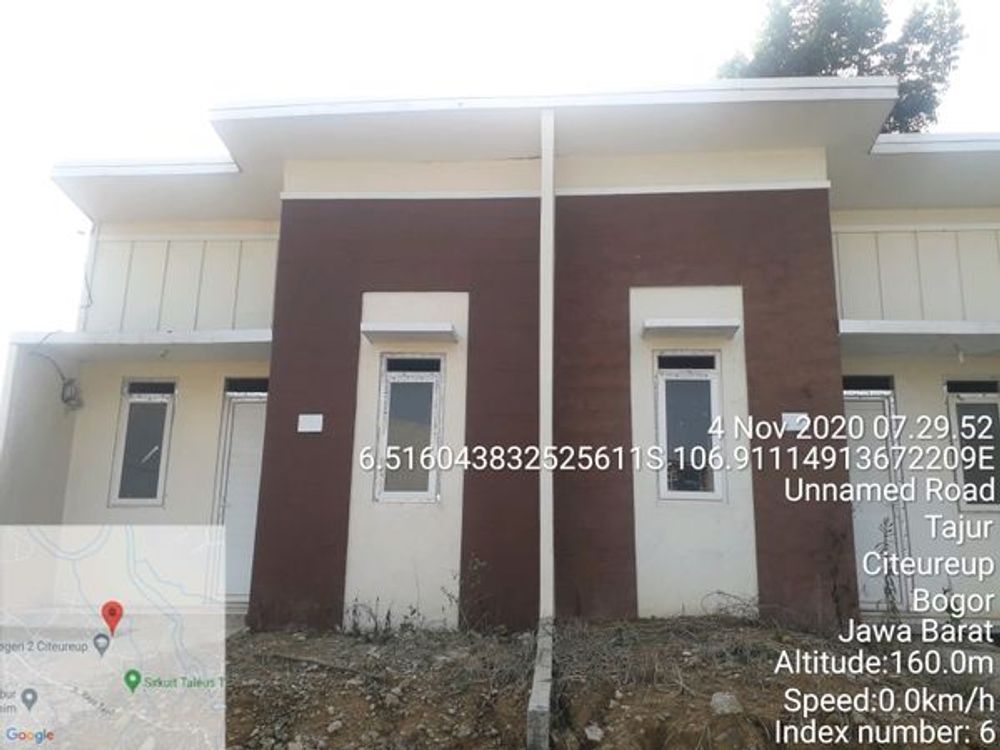foto tampak rumah tipe 30/60 perumahan BUMI TAJUR RAYA