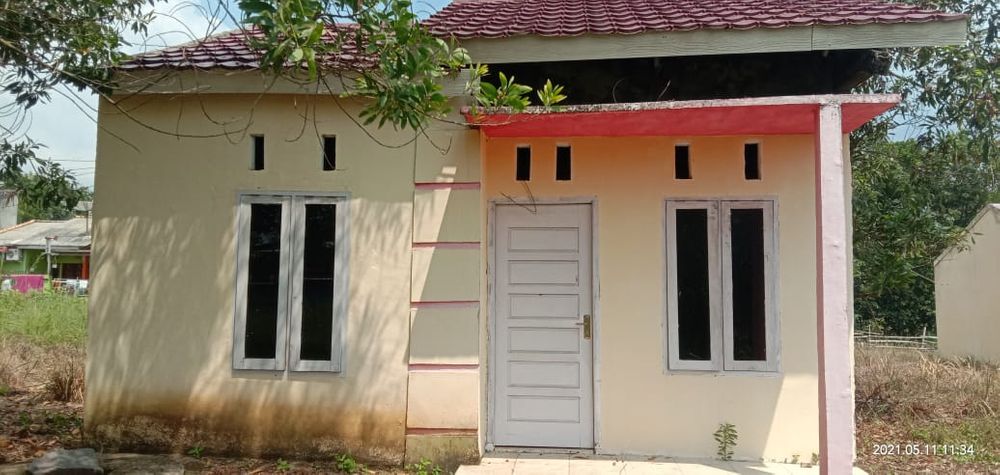foto tampak rumah tipe 36 perumahan Griya Mutiara Martapura
