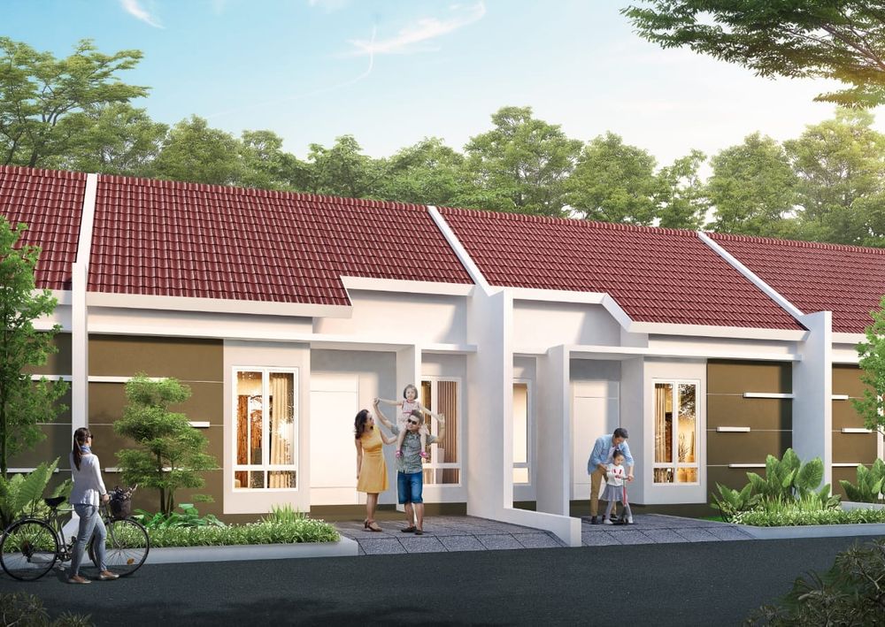 foto tampak rumah tipe Subsidi perumahan Nawa Village Bangunjiwo