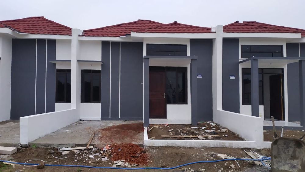 foto tampak rumah tipe 30 perumahan Grand Maksoem Village
