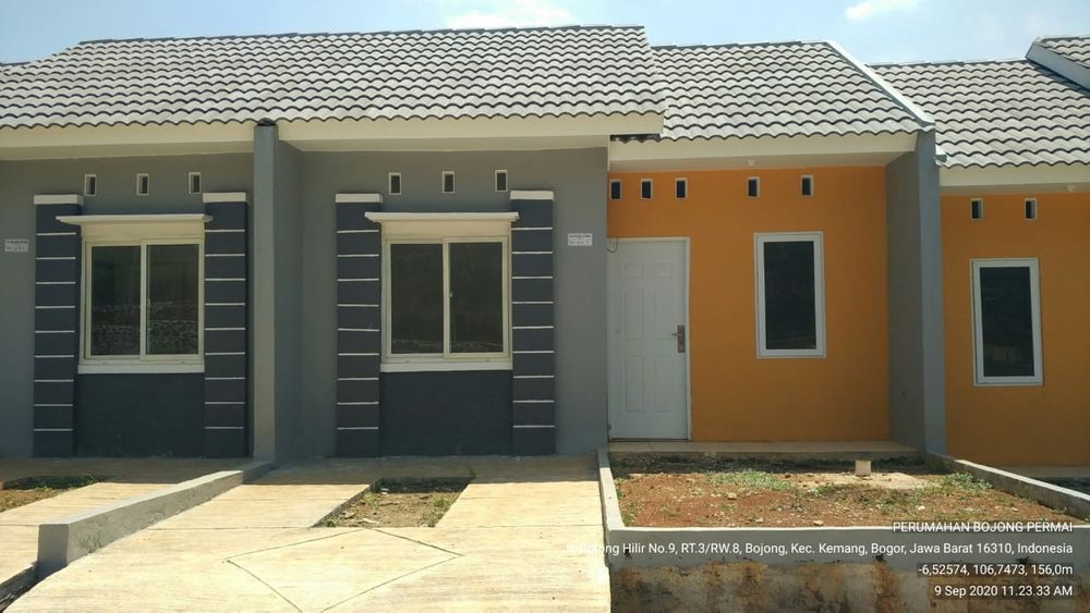 foto tampak rumah tipe 30/62 perumahan BOJONG PERMAI