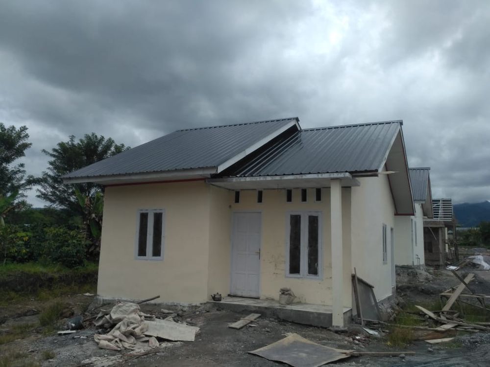 foto tampak rumah tipe 36 perumahan Gizatama Residence