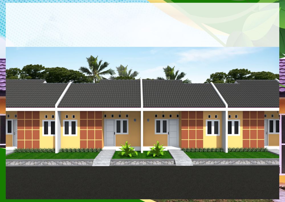 foto tampak rumah tipe 36Az perumahan Puri Anggrek Serang 3 Kalodran