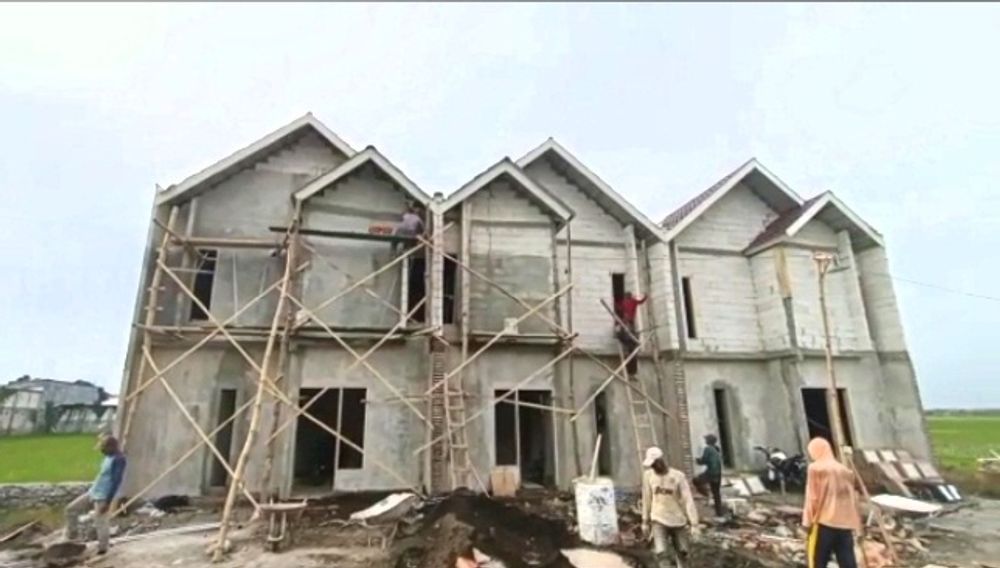 foto tampak rumah tipe 34 perumahan Samawa Village