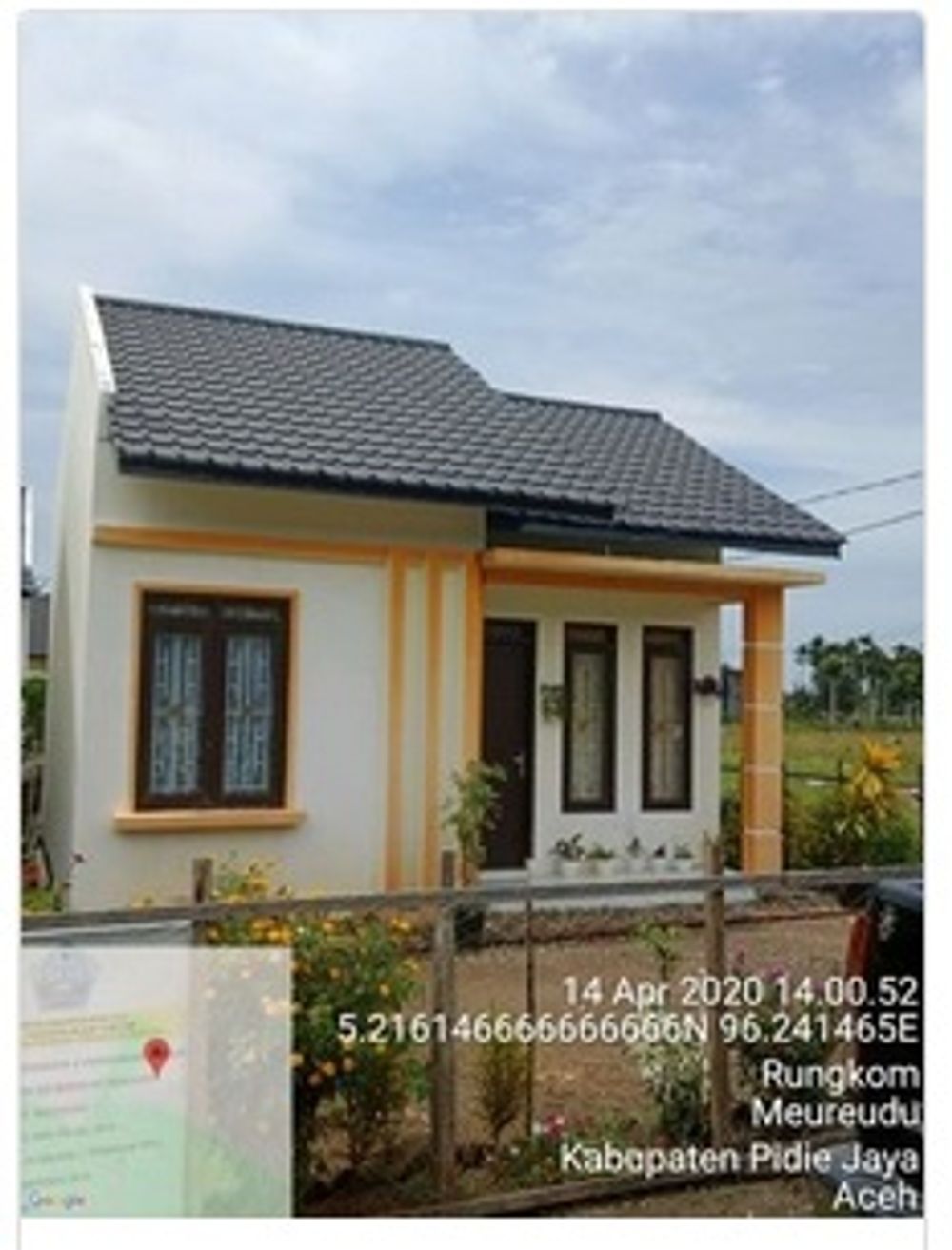 foto tampak rumah tipe 36 perumahan BUMI RUNGKOM ASRI