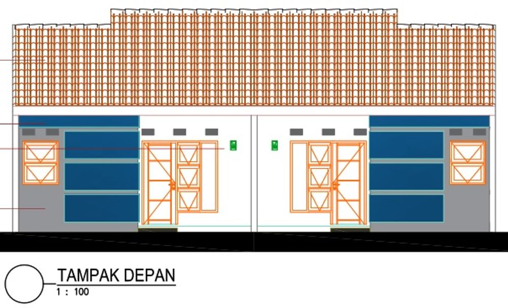 foto tampak rumah tipe 36A perumahan Taman Warnasari Indah I