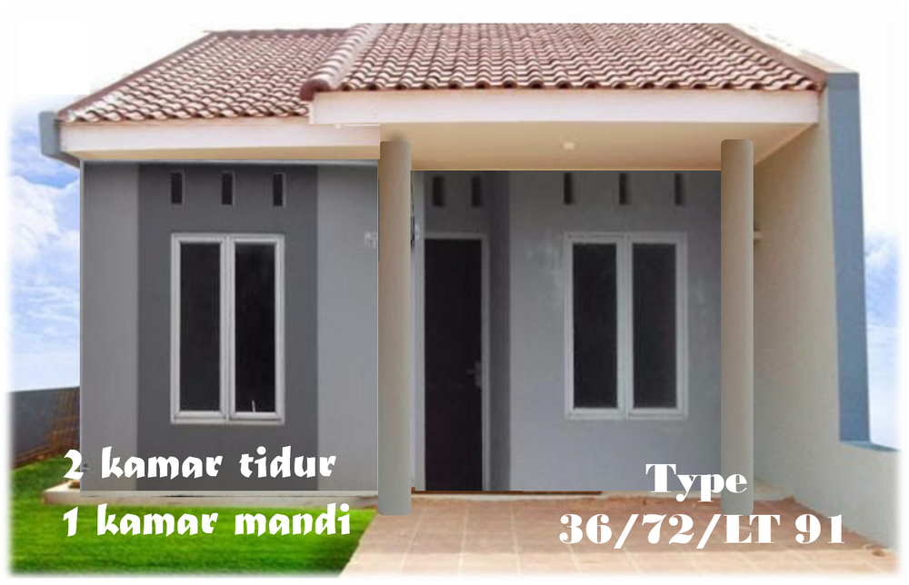foto tampak rumah tipe SUBSIDI perumahan PERMATA BALAI GADANG 3