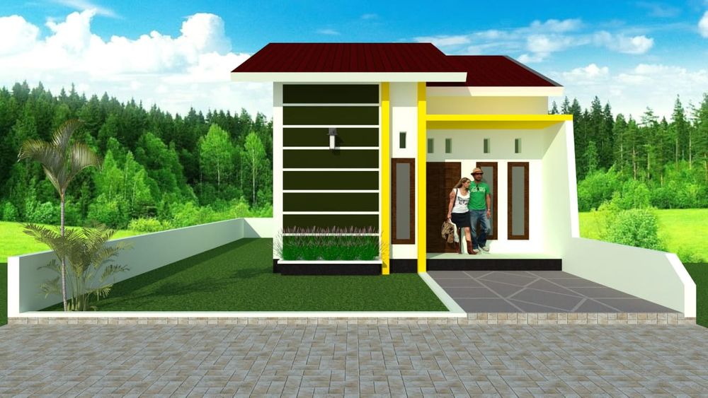 foto tampak rumah tipe 36/96 perumahan NABIGHA RESIDENCE