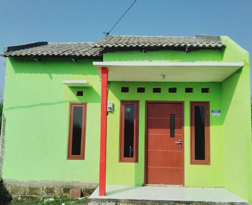 foto tampak rumah tipe 36/60 perumahan Brambang Regency