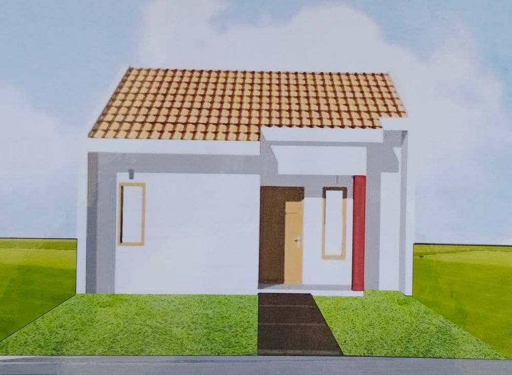 foto tampak rumah tipe T.25 perumahan Villa Pisma Asri 6