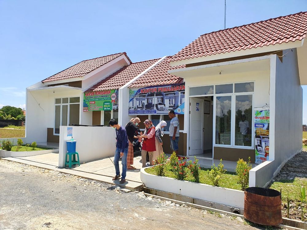 foto tampak rumah tipe 36/60 perumahan Griya Pratama Residence
