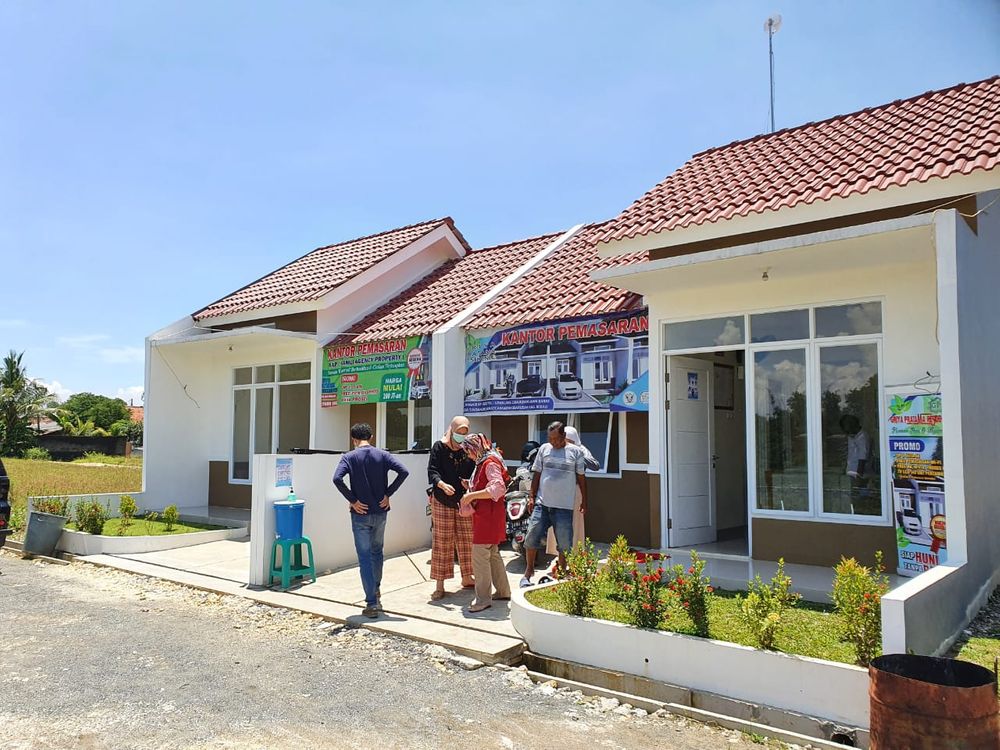 foto tampak rumah tipe 36/60 perumahan Griya Pratama Residence