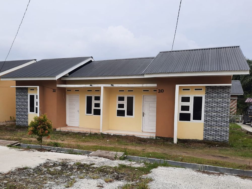 foto tampak rumah tipe 36/91 perumahan Gilang graha