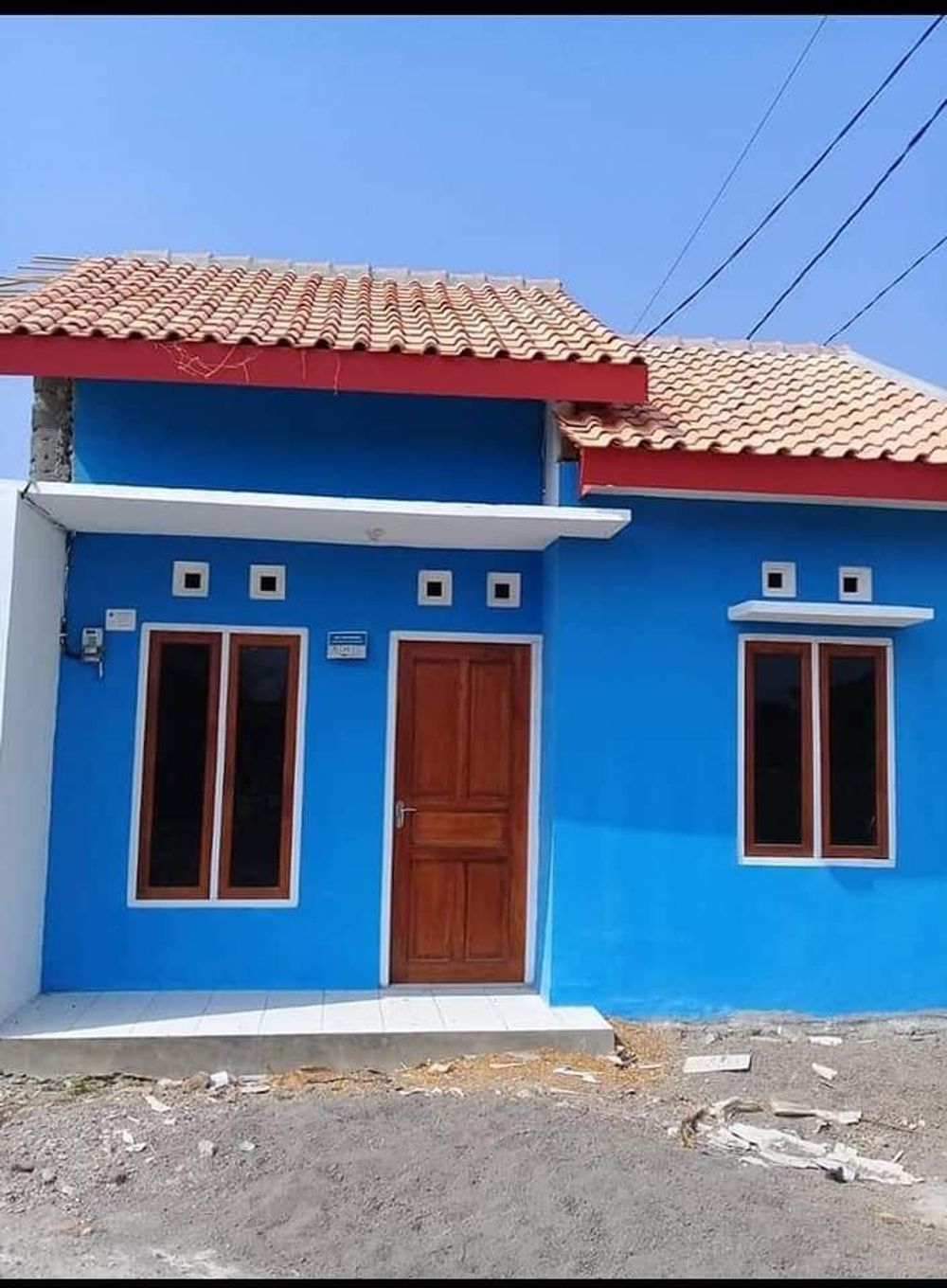foto tampak rumah tipe 30/71 perumahan GRAHA ASRI 4 REJOSARI TAHAP 3