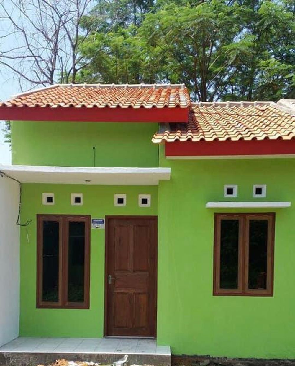 foto tampak rumah tipe 30/69 perumahan GRAHA ASRI 4 REJOSARI TAHAP 3
