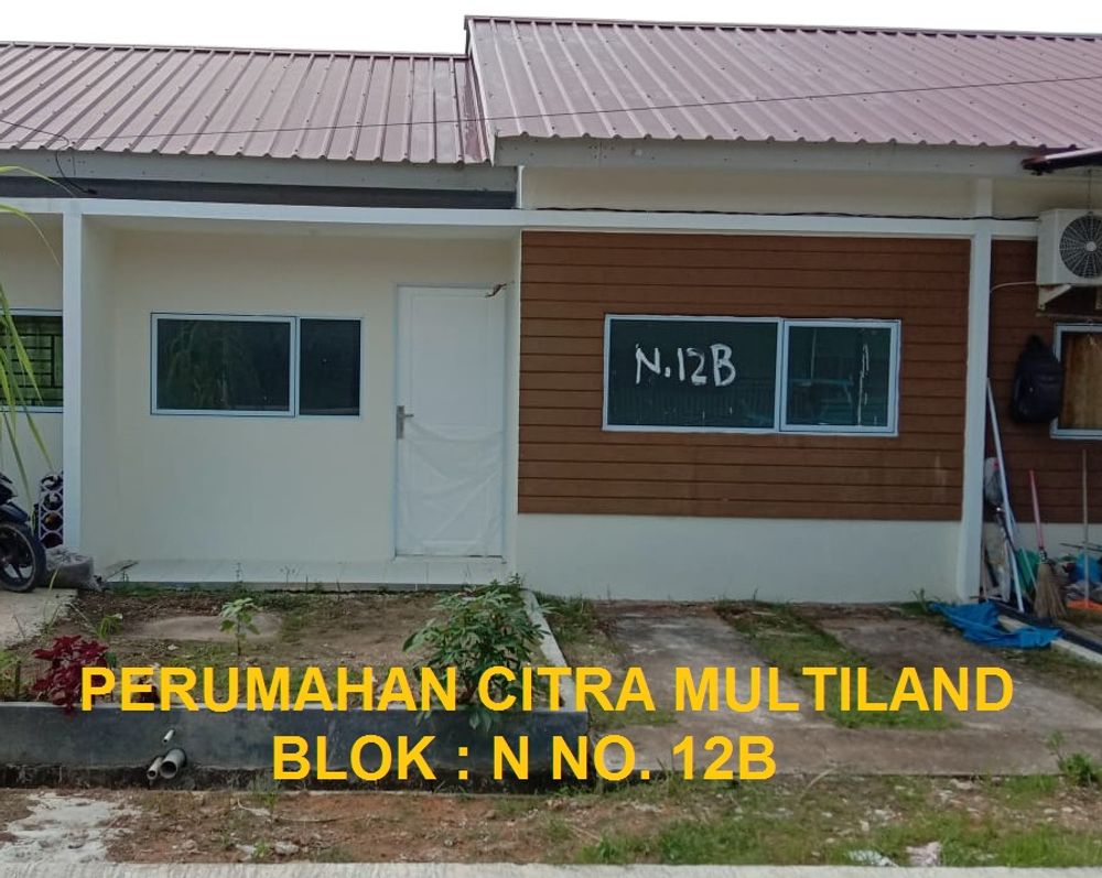 foto tampak rumah tipe 36/72 perumahan Citra Multiland