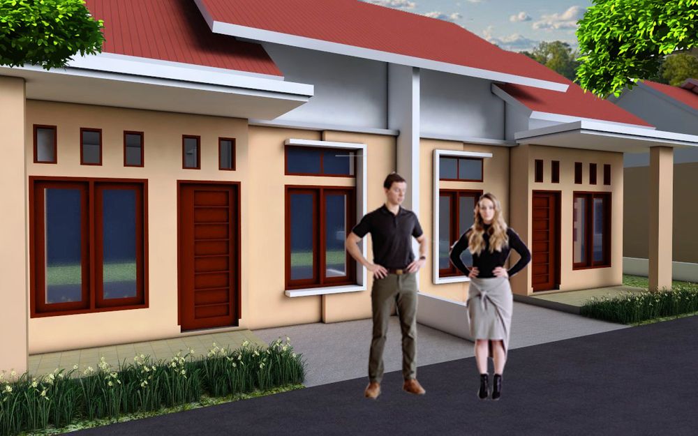 foto tampak rumah tipe 36/72 perumahan JORENA RESIDANCE I