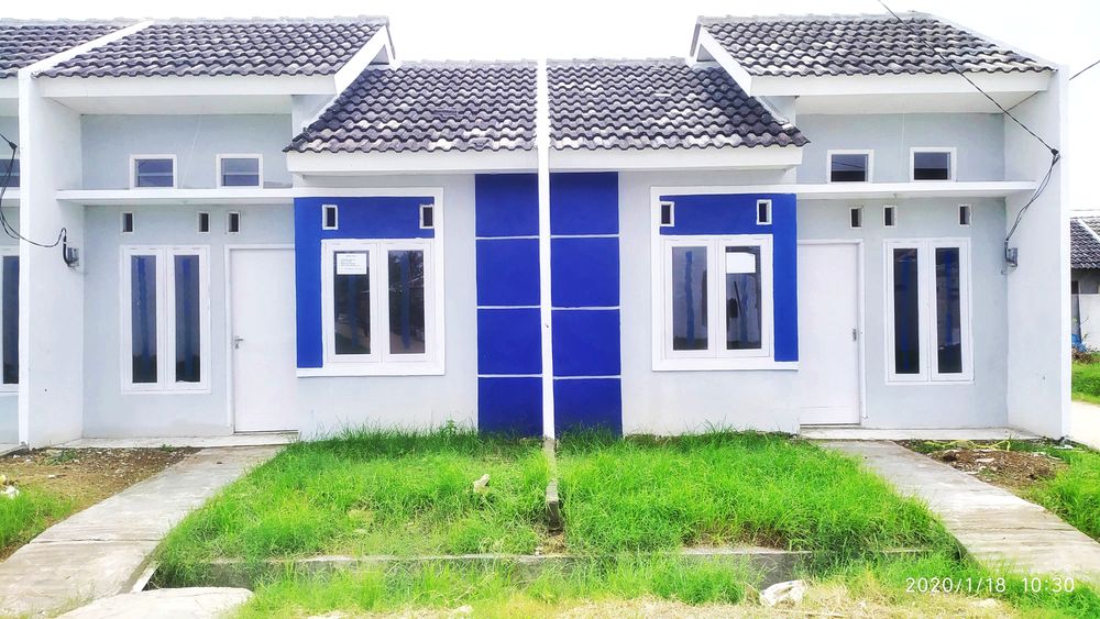 foto tampak rumah tipe FLPP 2020 perumahan Purwasari Indah