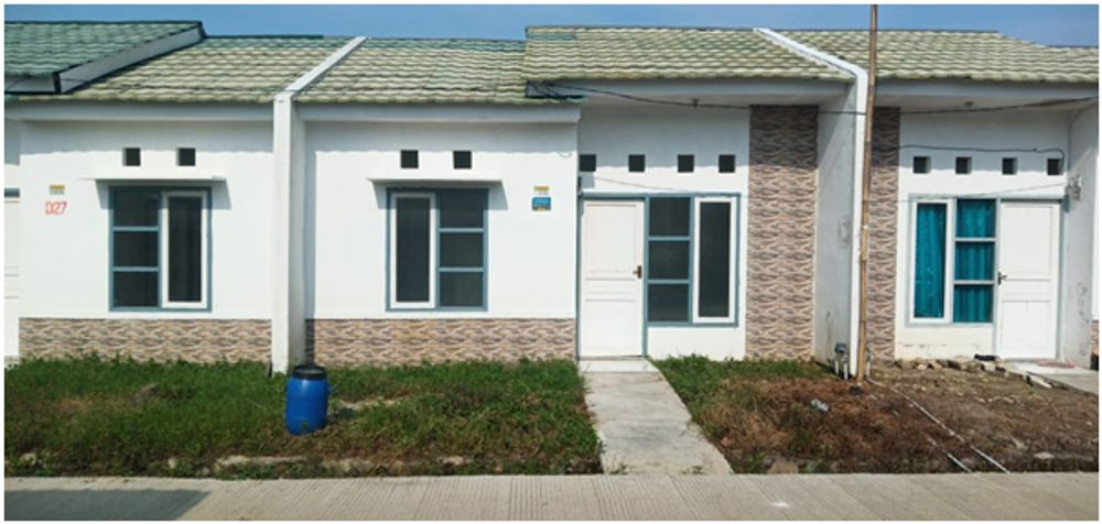 foto tampak rumah tipe 36/66 perumahan GREEN TERRA RESIDENCE II