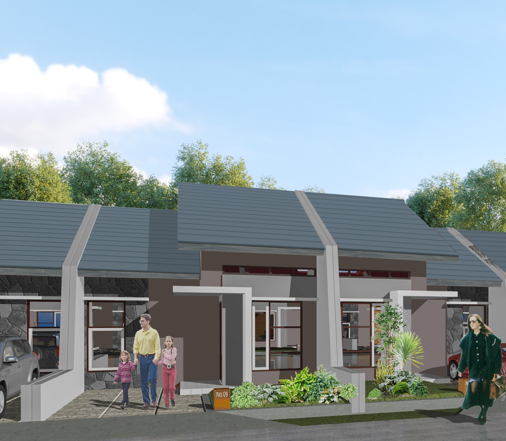 foto tampak rumah tipe Komersil perumahan SADJATI GARDEN CITY