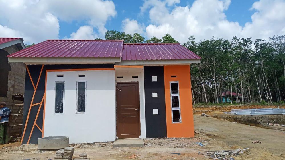foto tampak rumah tipe 36 perumahan PESONA MUTIARA PERMAI