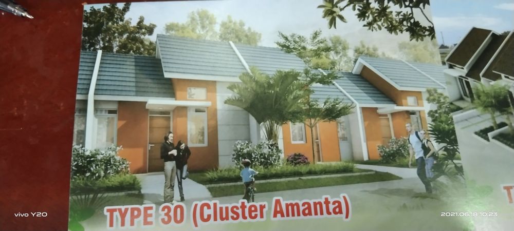 foto tampak rumah tipe 30/63 perumahan CURUG ASRI