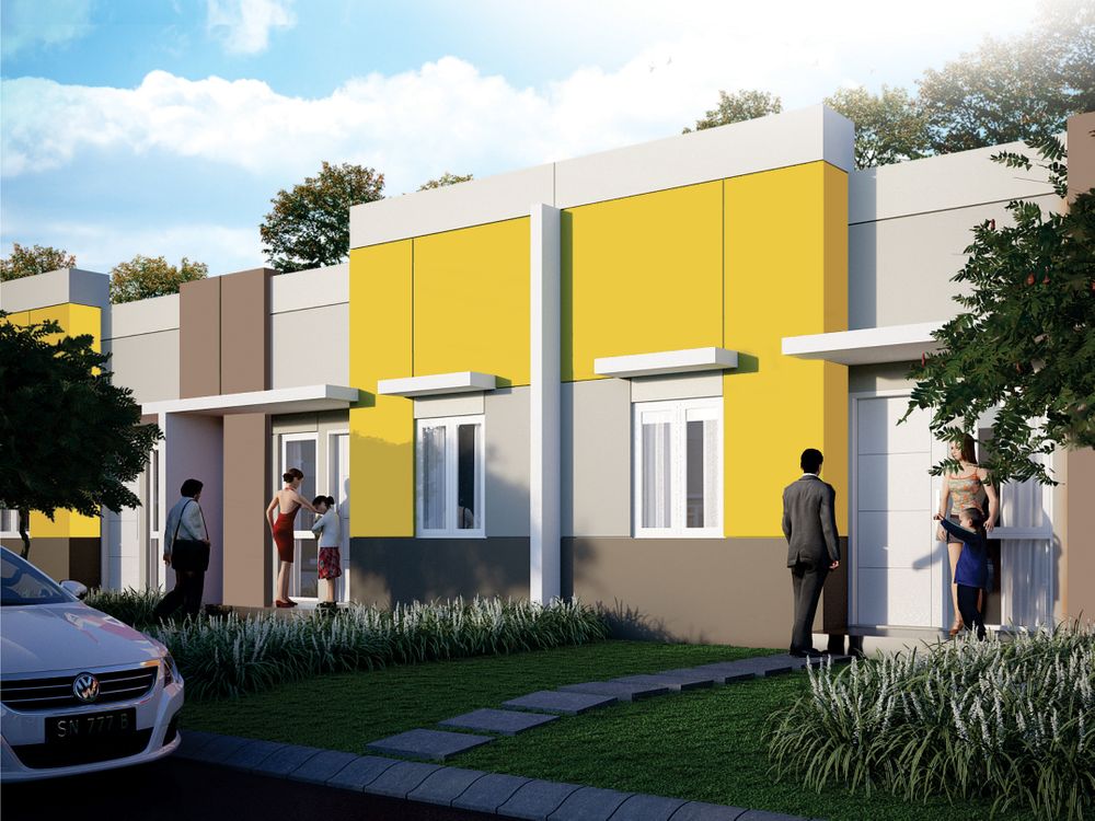 foto tampak rumah tipe 28 perumahan PRASETYA RESIDENCE