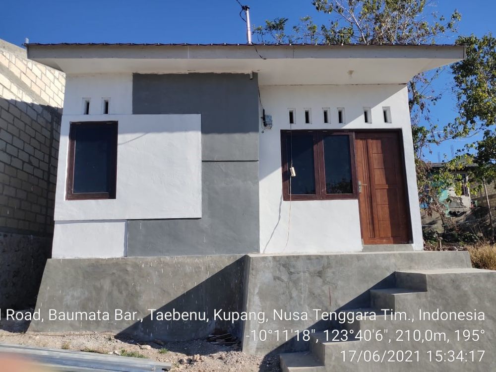 foto tampak rumah tipe 36 perumahan Baumata Indah Permai