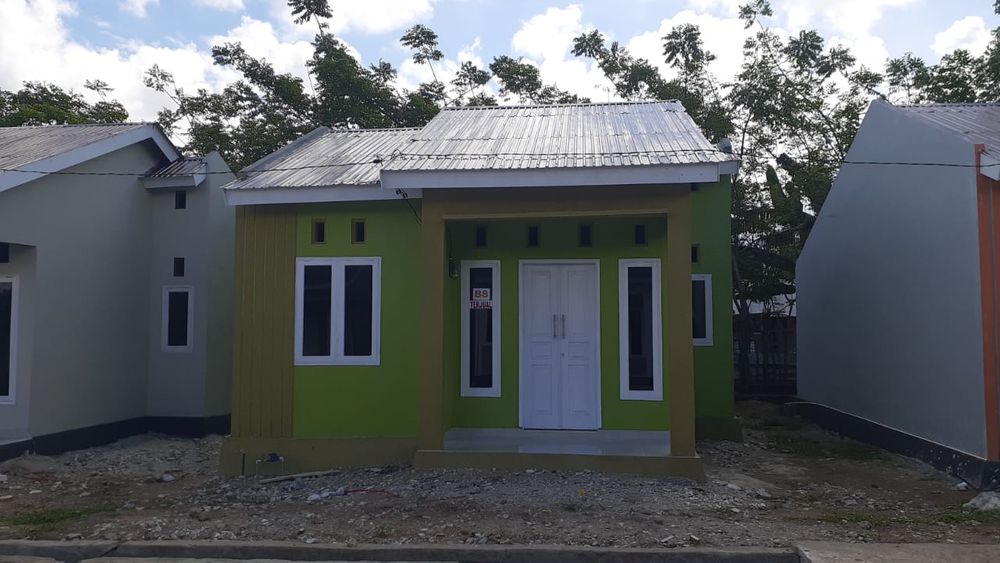 foto tampak rumah tipe 36 / BLOK B Nomor 8 perumahan Griya Hutuo Permai